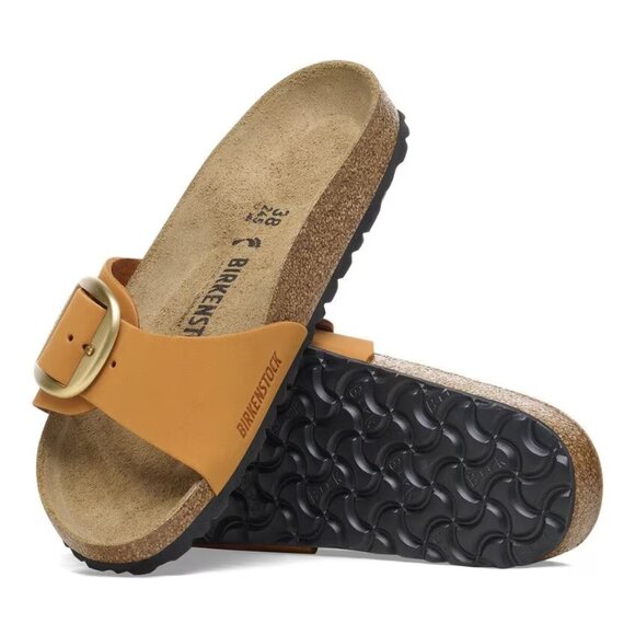 Birkenstock Madrid Big Buckle Nubuck Leather - Burnt Orange - Picture 1 of 7